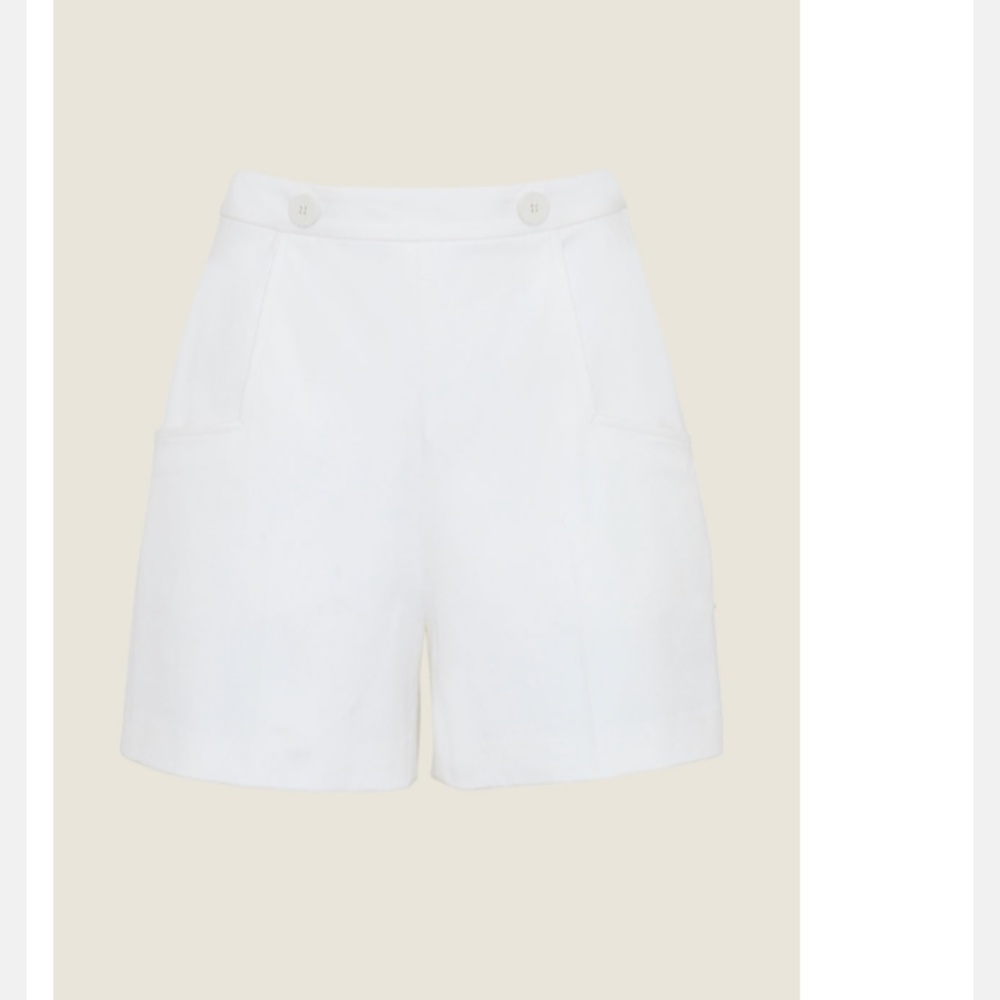 NWT pearl by Lela rose white shorts size 10